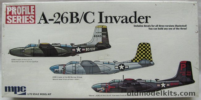 MPC 1/72 A-26B or C Invader Profile Series, 2-2003-200 plastic model kit